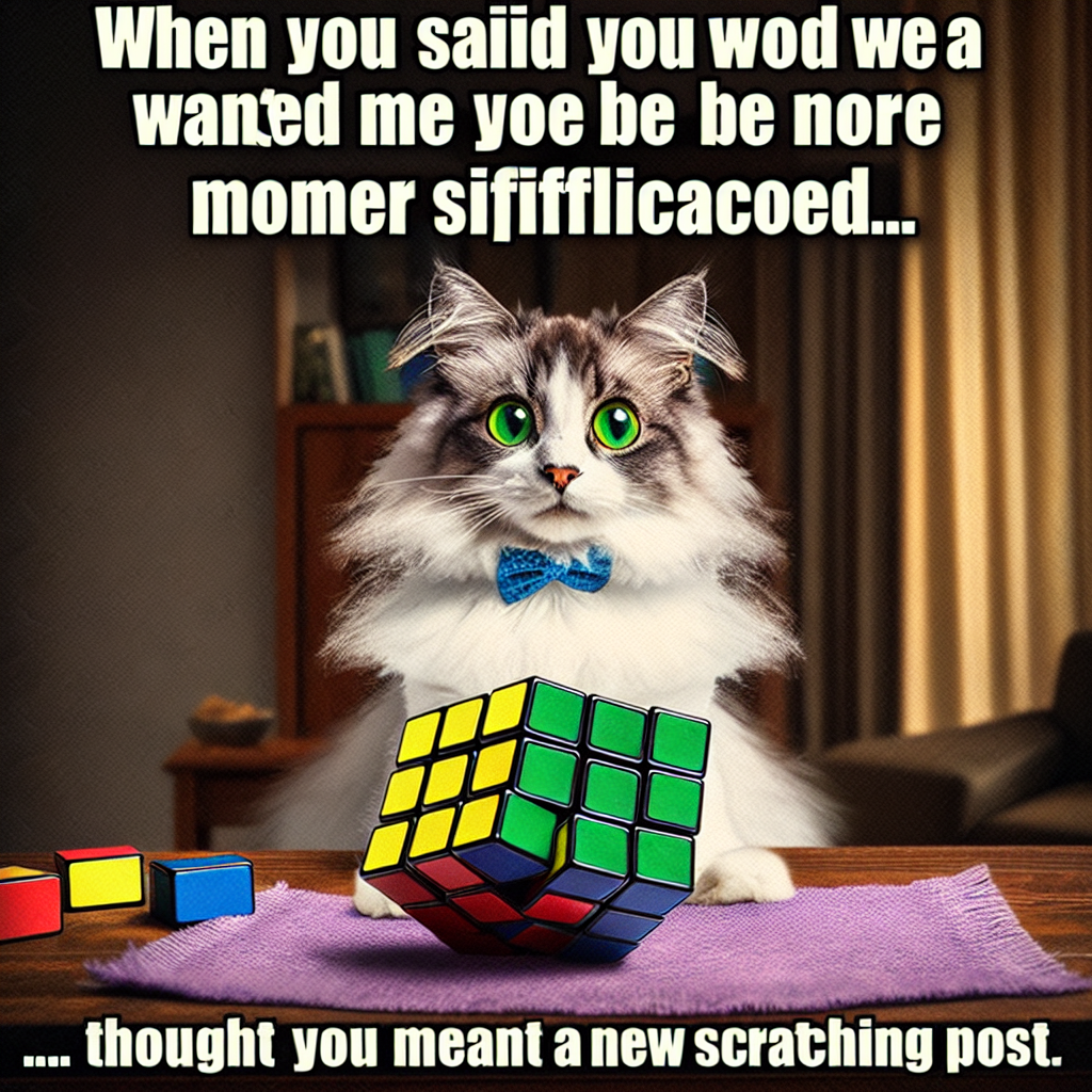 When Your Cat Misunderstands a Scratching Post Request