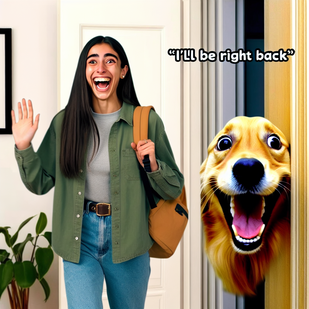 When Your Dog Thinks You're Going for a Walk Without Them