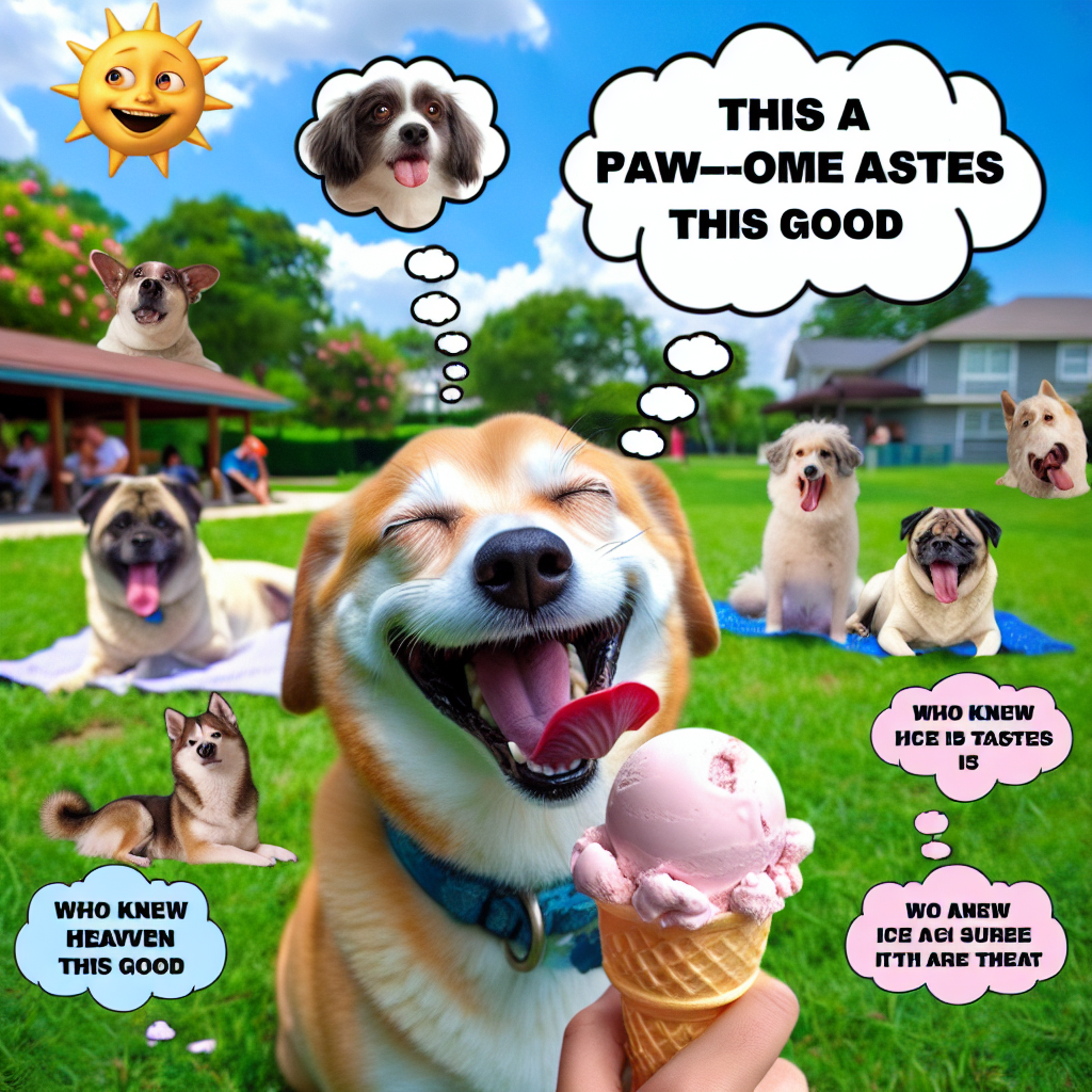 When Your Dog Discovers Ice Cream: Hilarity Ensues!