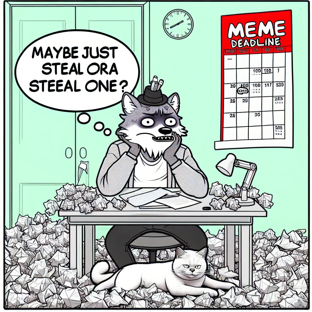When You Have No Ideas for Memes: The Struggle is Real