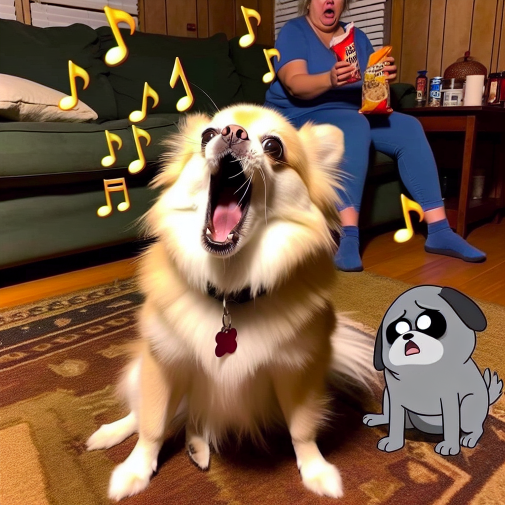 When Your Dog Yells for Treats Like a Rock Star