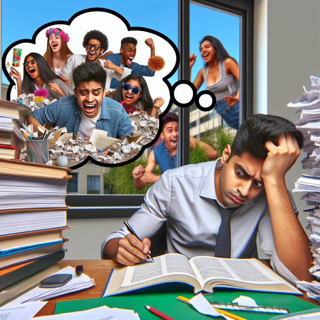 When study time clashes with fun moments