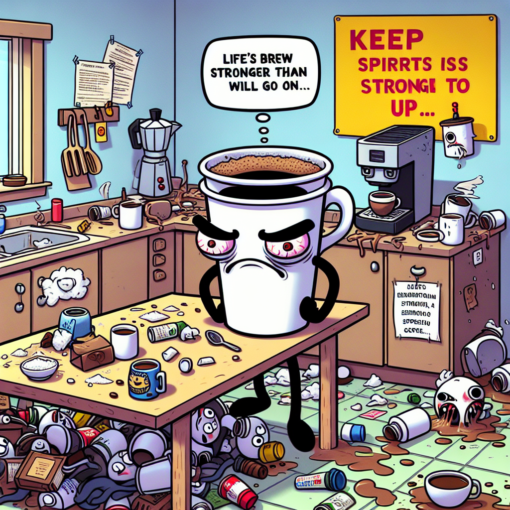 When Coffee Hits Rock Bottom: A Darkly Funny Meme
