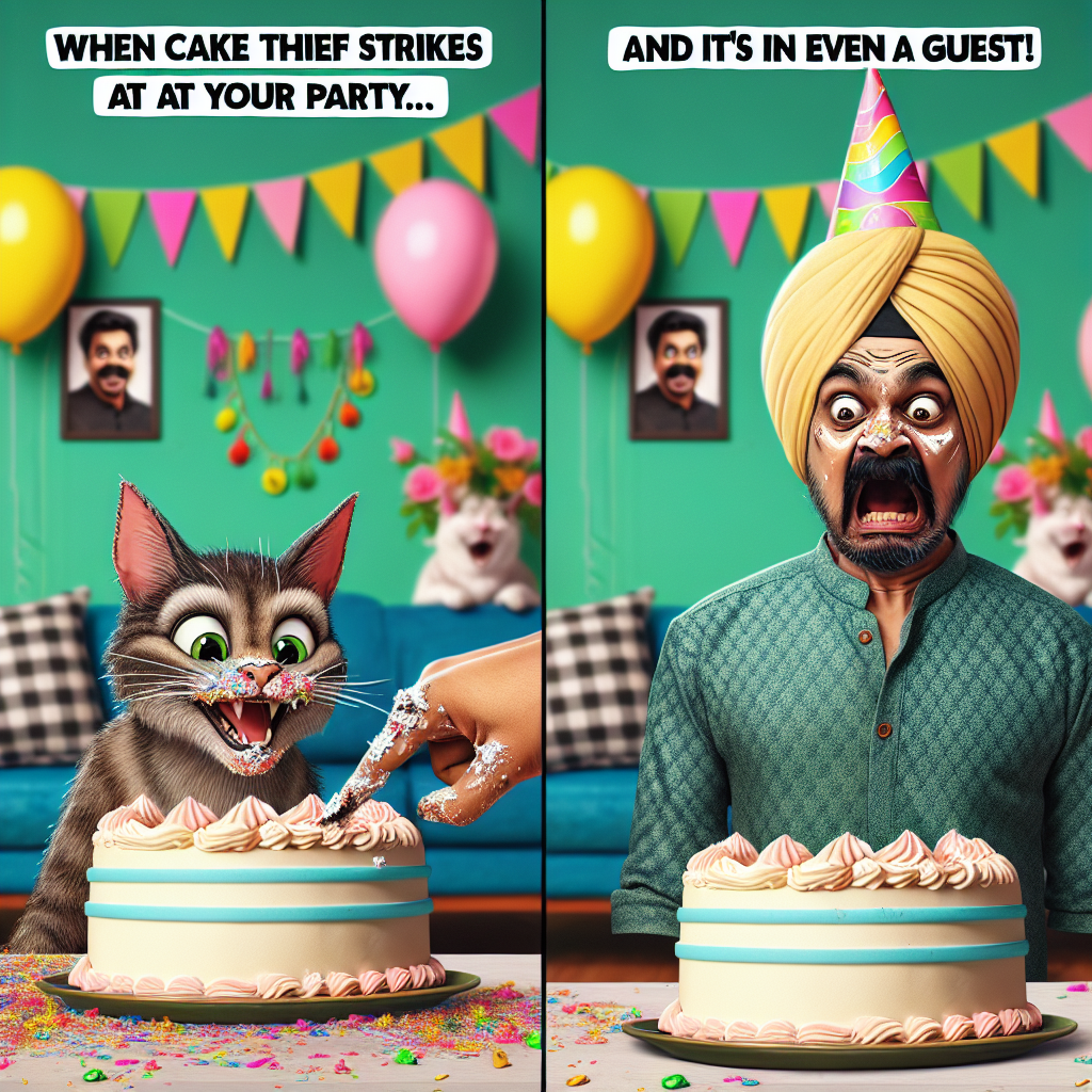 When Your Cat Steals Your Birthday Cake!