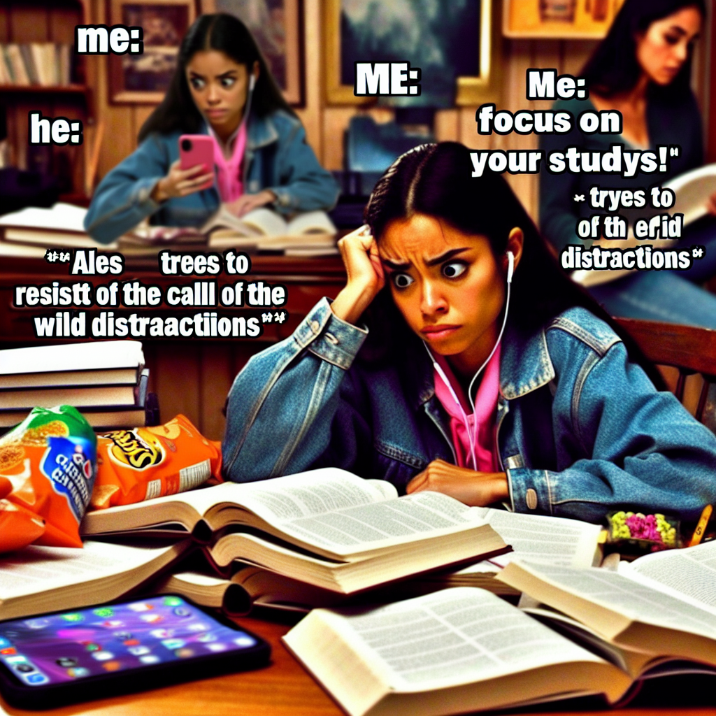 When You're Telling Yourself to Focus on Studies