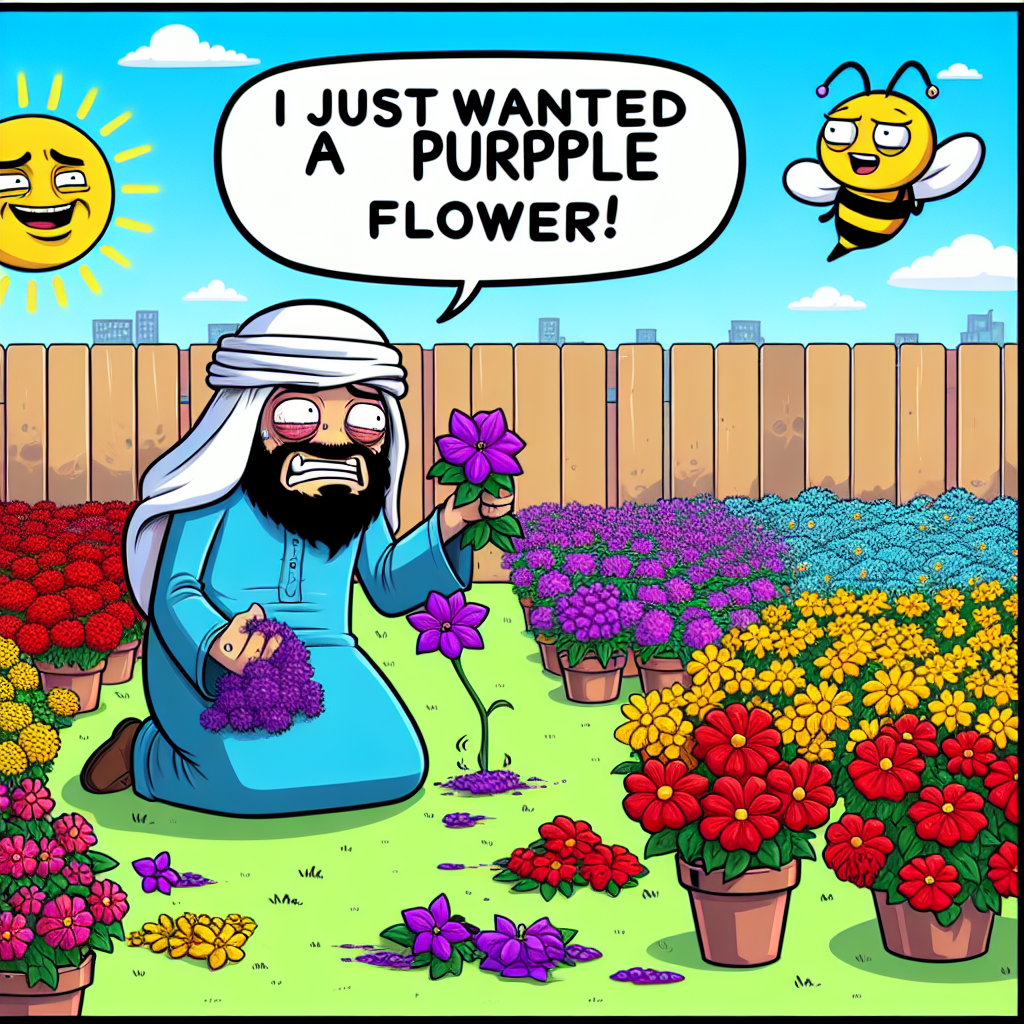 When You Just Want a Purple Flower: The Struggle is Real