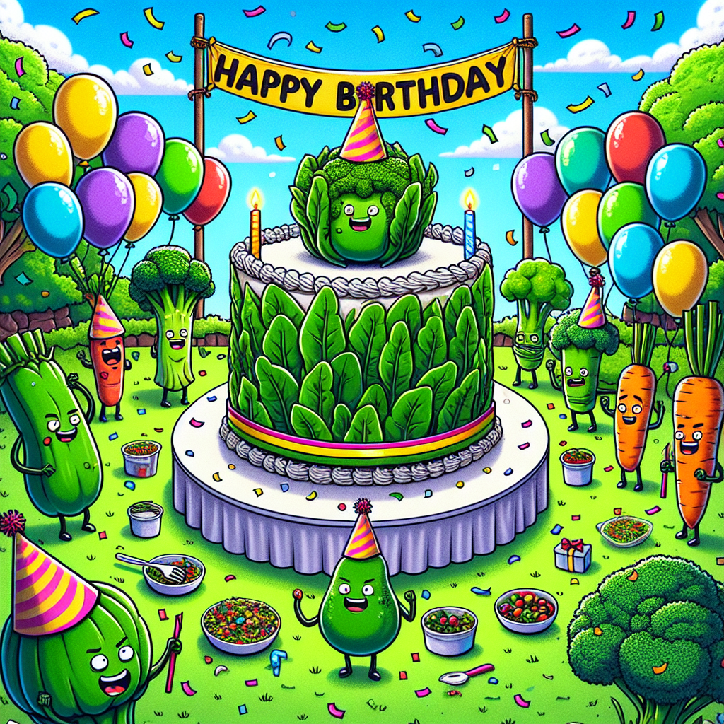 Spinach's Unforgettable Birthday Bash: A Meme Extravaganza