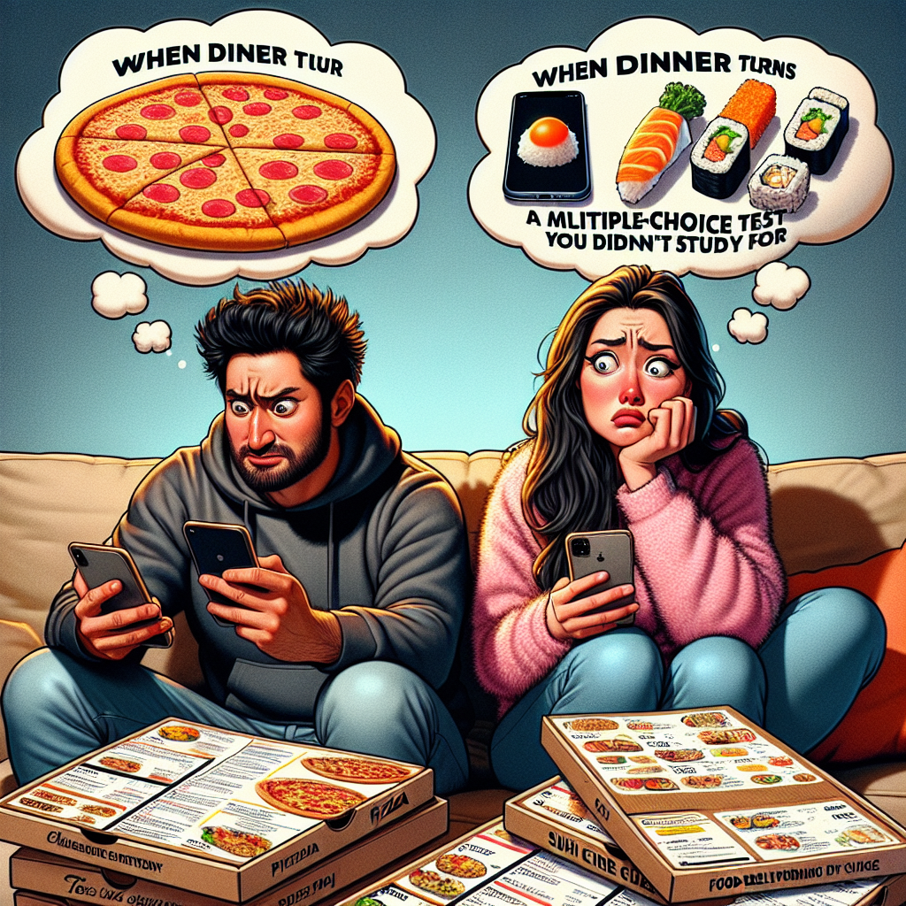 Couple's Dinner Dilemma: Pizza or Sushi? 😂