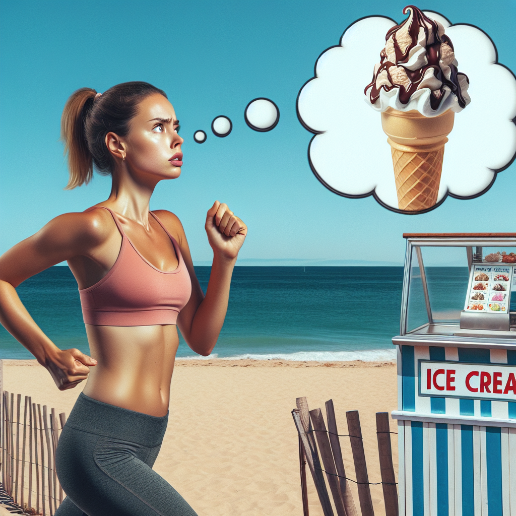When You're Jogging but the Beach is Too Tempting!