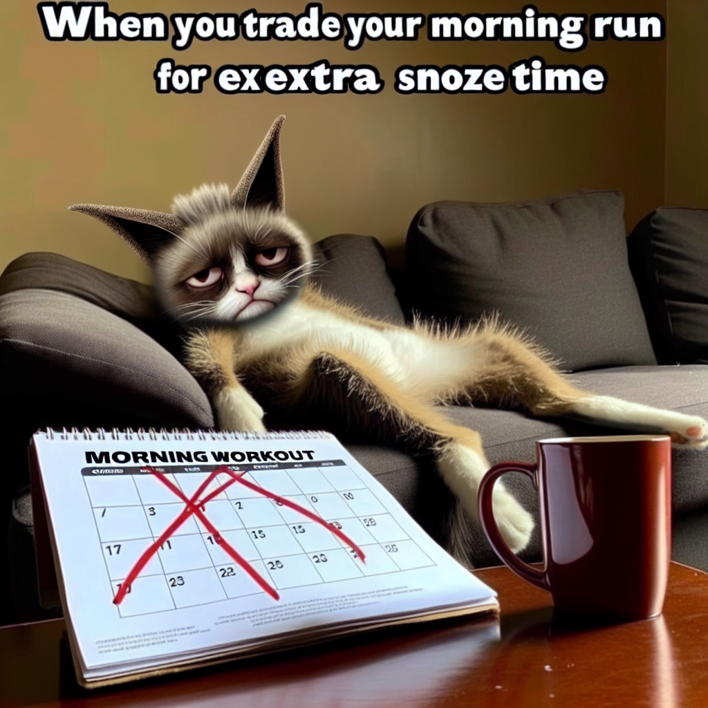 Missing Morning Exercise: A Relatable Meme