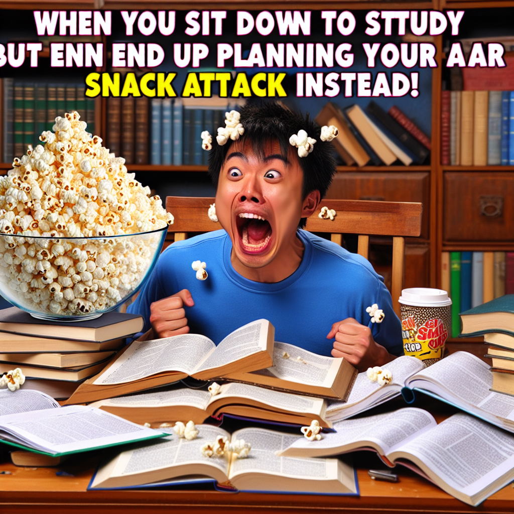 When You Realize Study Time Equals Snack Time