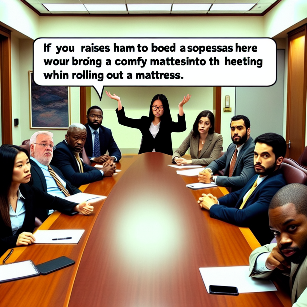 When you need a nap but are stuck in a meeting