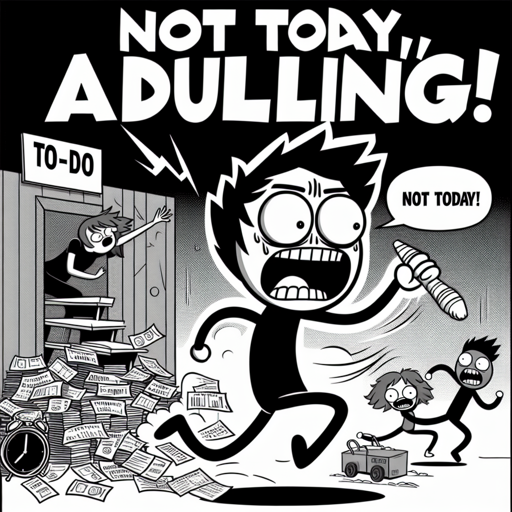 Hilarious Meme on Escaping Adult Responsibilities