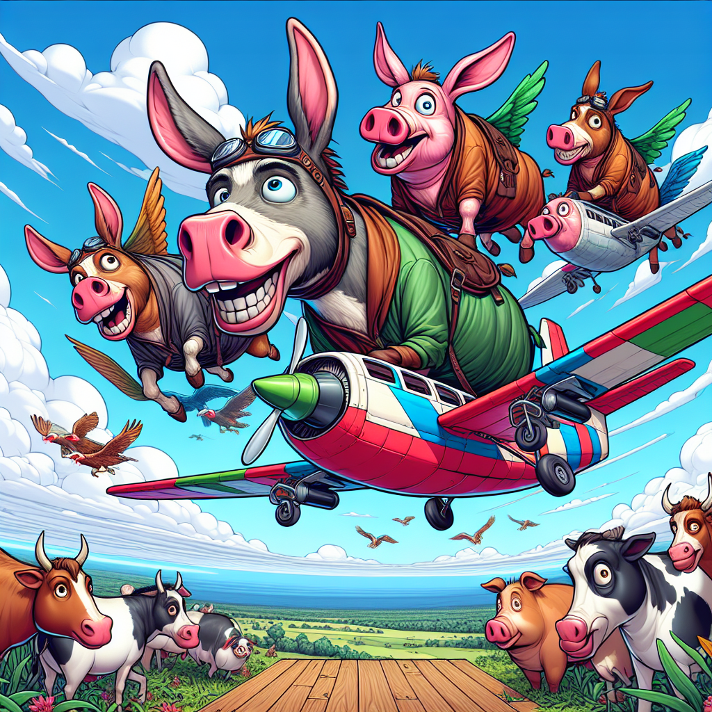 When Donkeys Take Flight with Pig Planes!