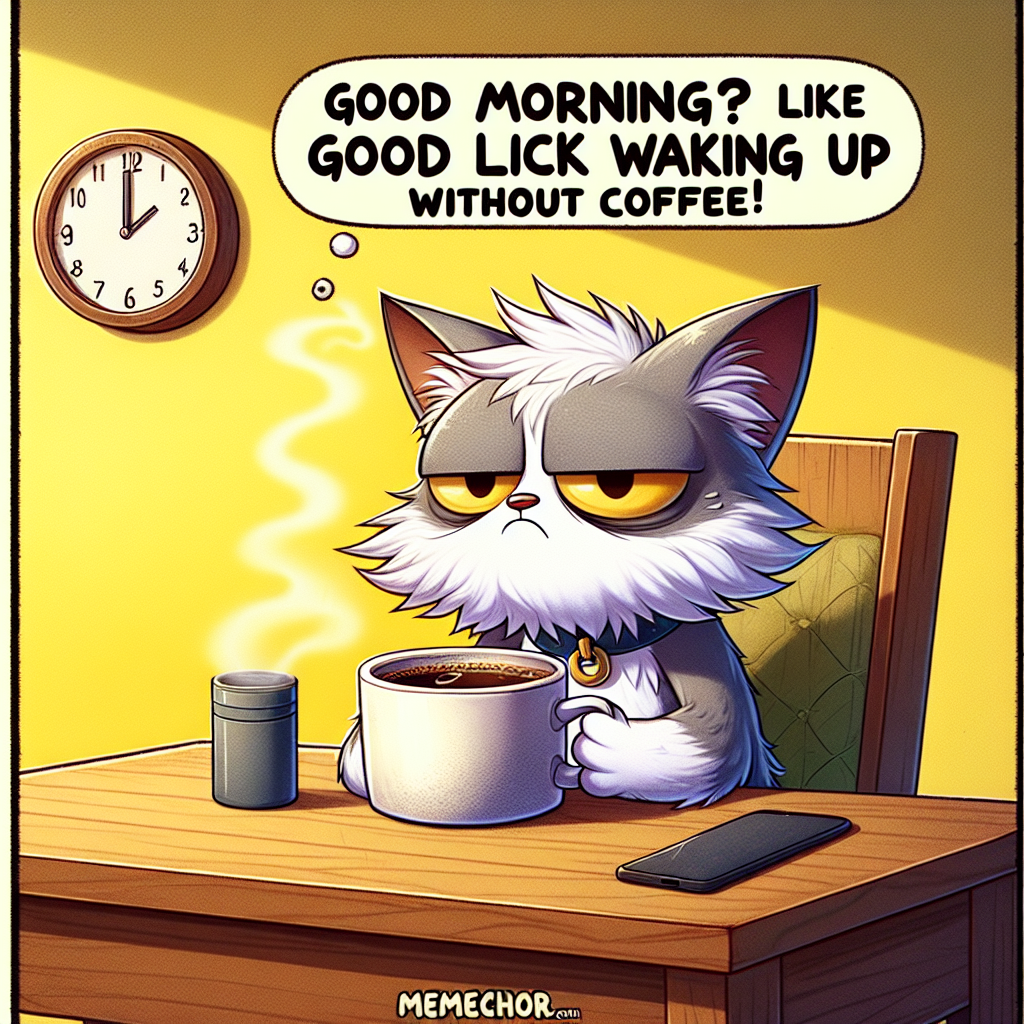 When You Say Good Morning but Your Coffee is Not Ready
