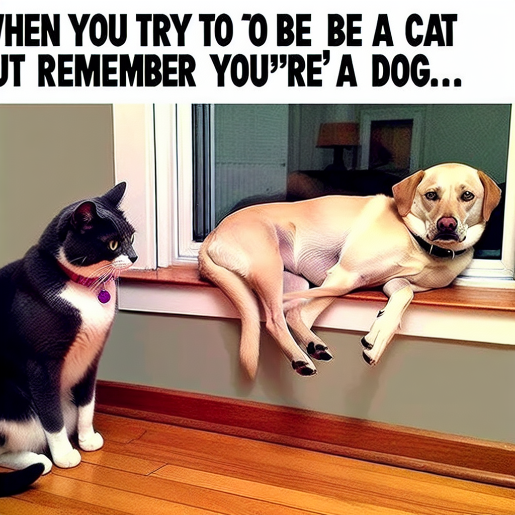 When Your Dog Thinks It's a Cat: Hilarious Pet Antics!