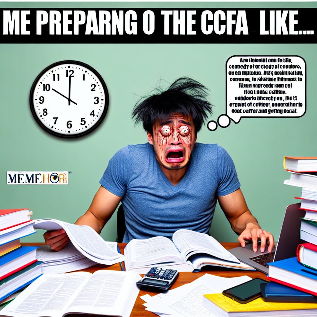 When CFA Exams Hit You Like a Ton of Bricks