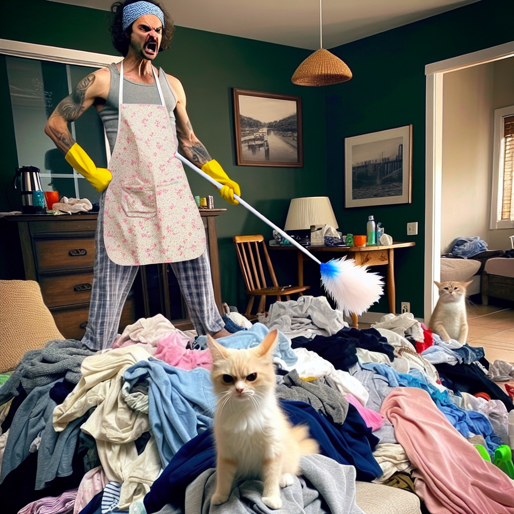 When Cleaning the House Feels Like an Olympic Sport