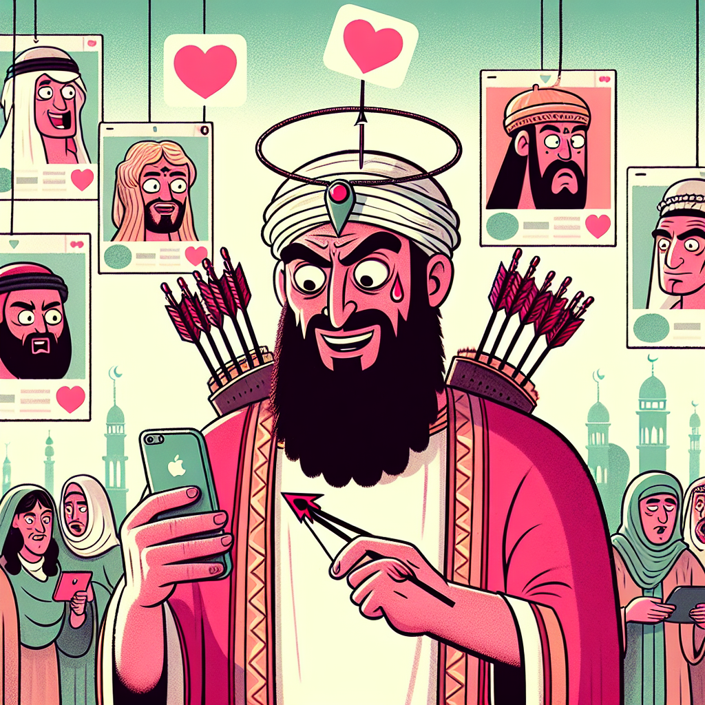 When the God of Love Tries Online Dating