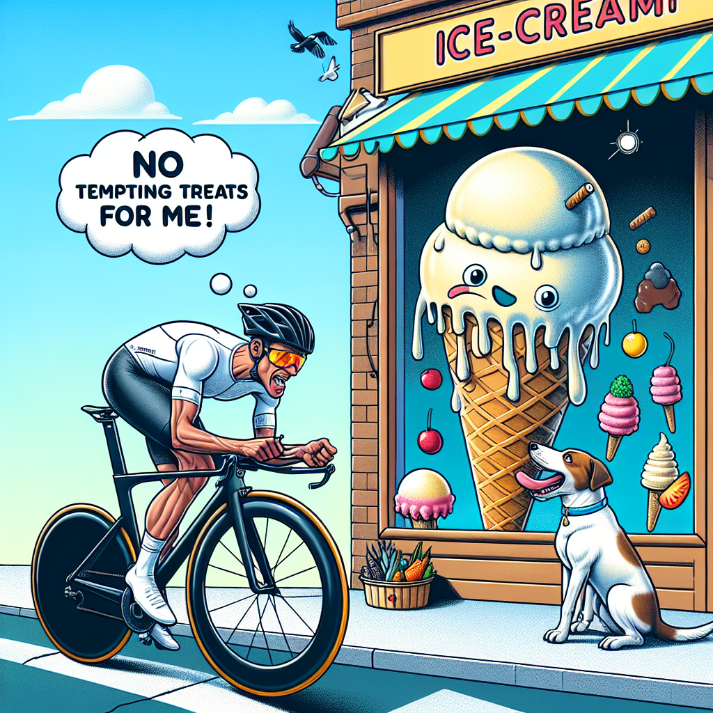 When You Cycle Past Ice Cream Temptations
