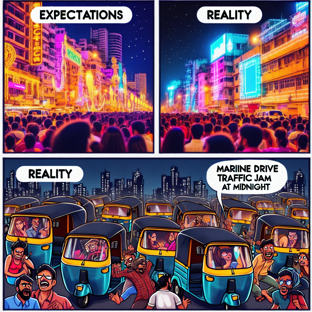 Mumbai Nightlife: Expectation vs. Reality Meme