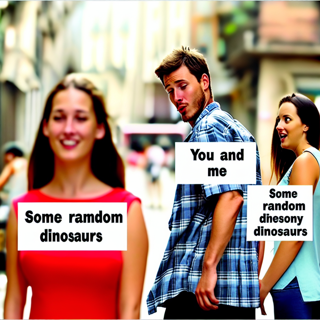 When You Hang Out with Dinosaurs and Your Friend's Just Chillin'