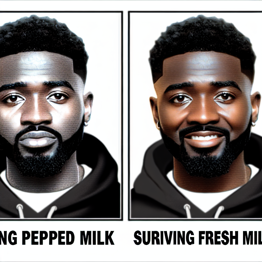 The Struggles of Surviving Milk: A Hilarious Meme Concept