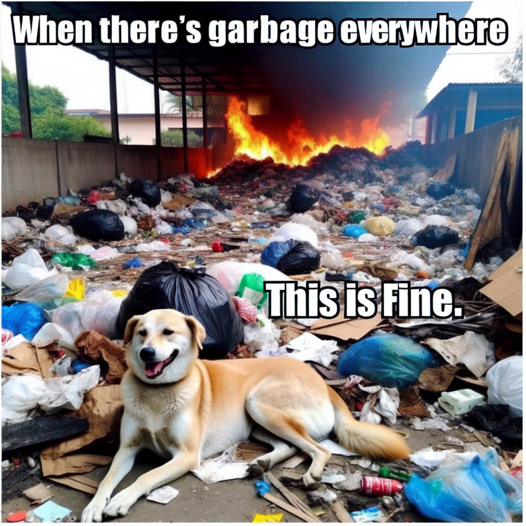 When You Realize Garbage is Your New Roommate