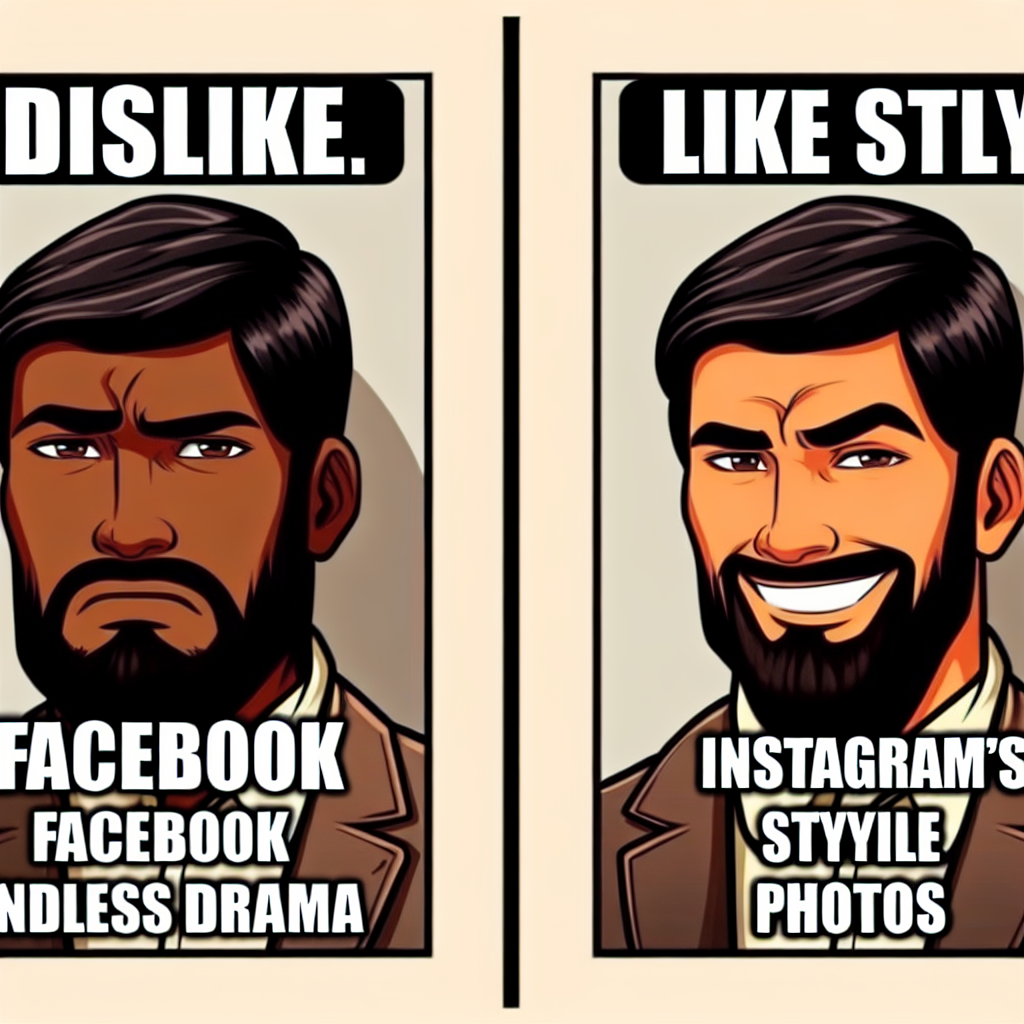 Facebook vs Instagram: A Hilarious Showdown of Social Media Life
