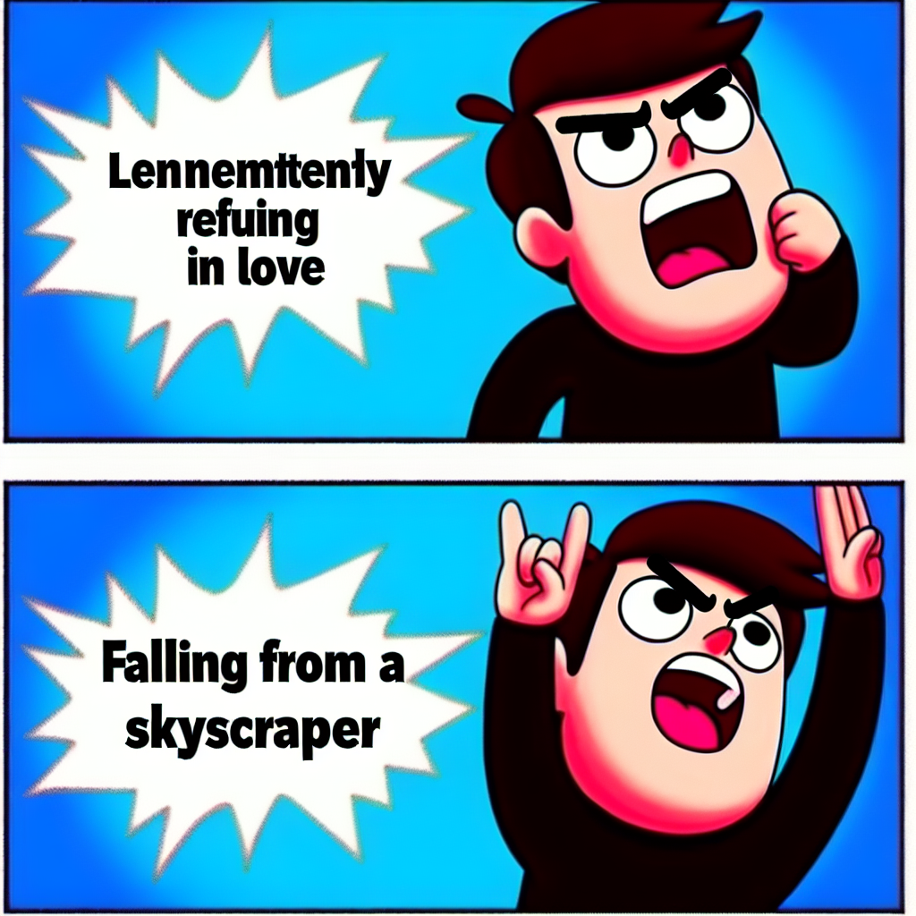 Falling from a Skyscraper vs. Falling in Love: A Humorous Take!
