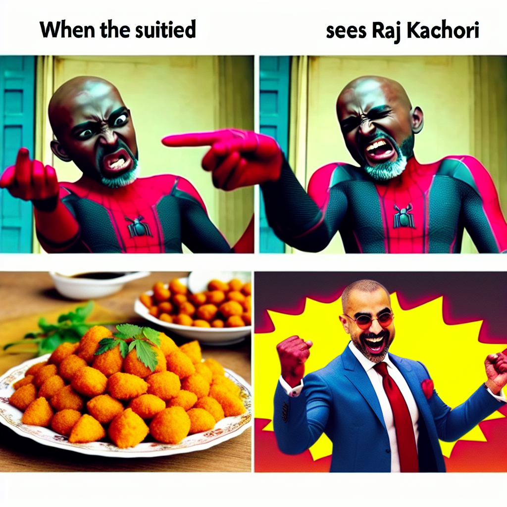 Spiderman's Snack Attack: Raj Kachori Edition!