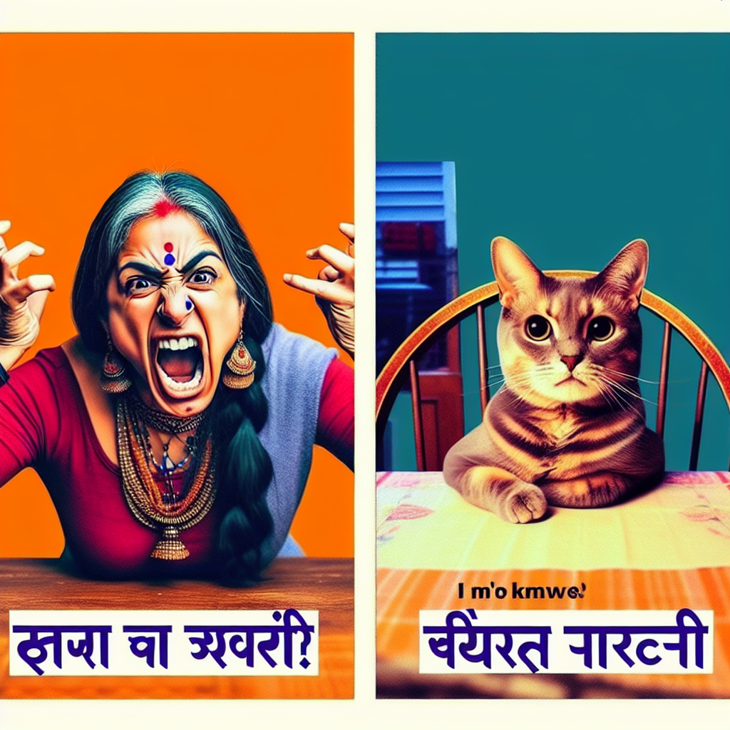 हंसी से भरपूर हिंदी मीम का मजेदार विचार