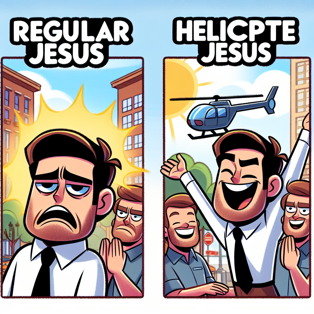 Helicopter Jesus: A High-Flying Meme Adventure!