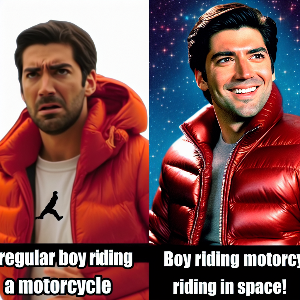 Boy Rides Motorcycle in Space: A Hilarious Cosmic Adventure