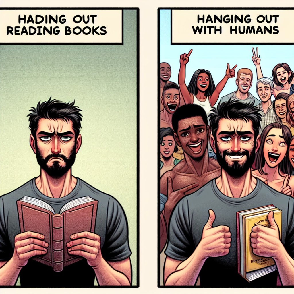 When Books Try to Understand Humans: A Hilarious Struggle