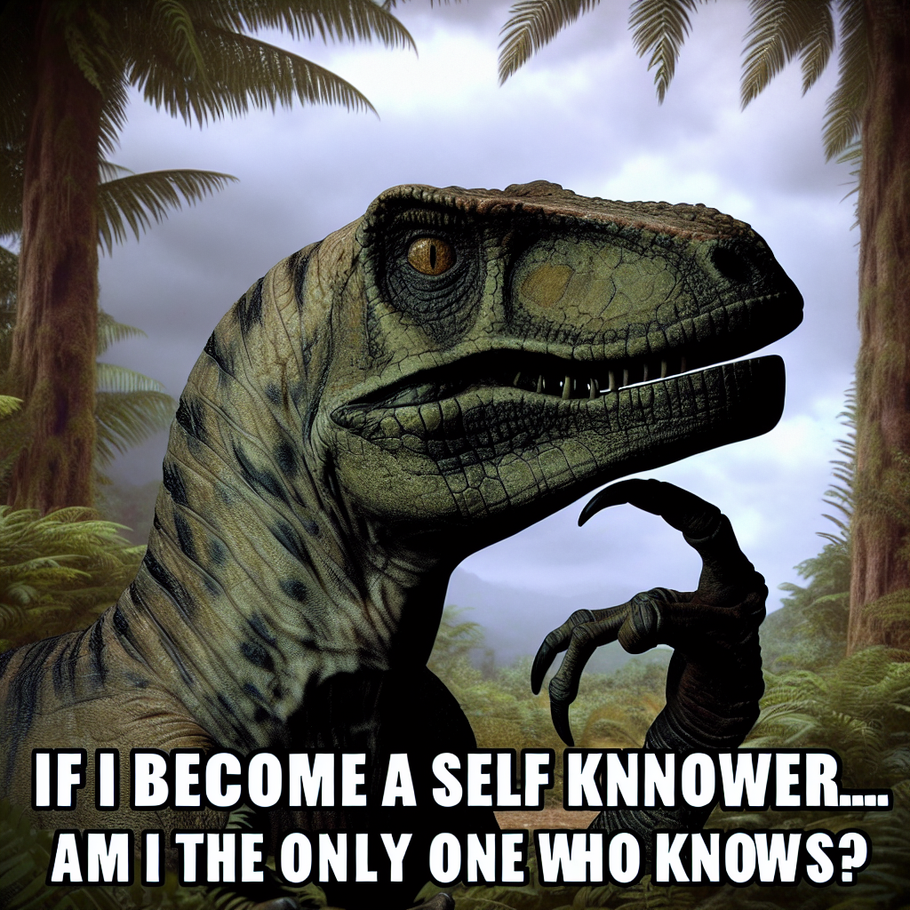 When You Try to Become a Self-Knower but Just Find Snacks Instead