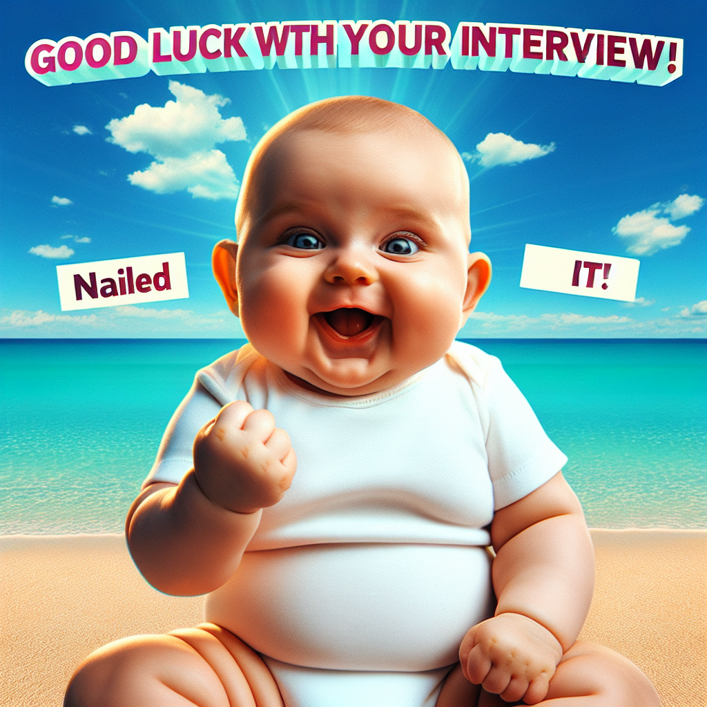 When Your Friend Says 'Good Luck' Before Your Interview