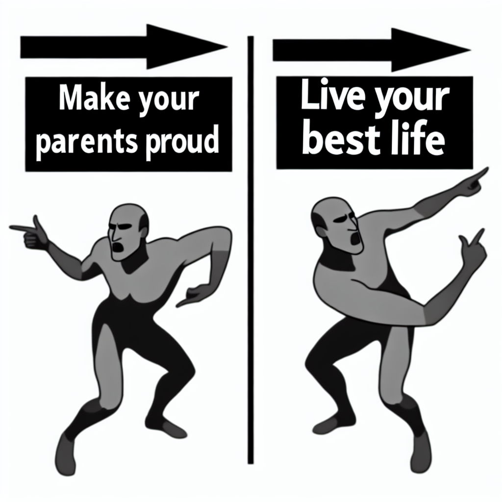 When You Try to Make Your Parents Proud But It's a Struggle