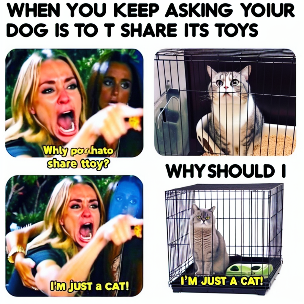 When a Cat and Dog Are Roommates: A Cage of Comedy