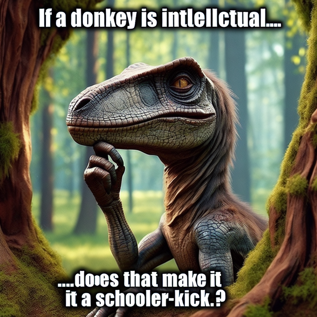 When You Realize You're the 'Intellectual Donkey' of the Group