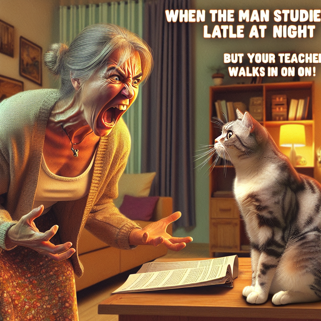 When Your Teacher Catches You Studying in Bed