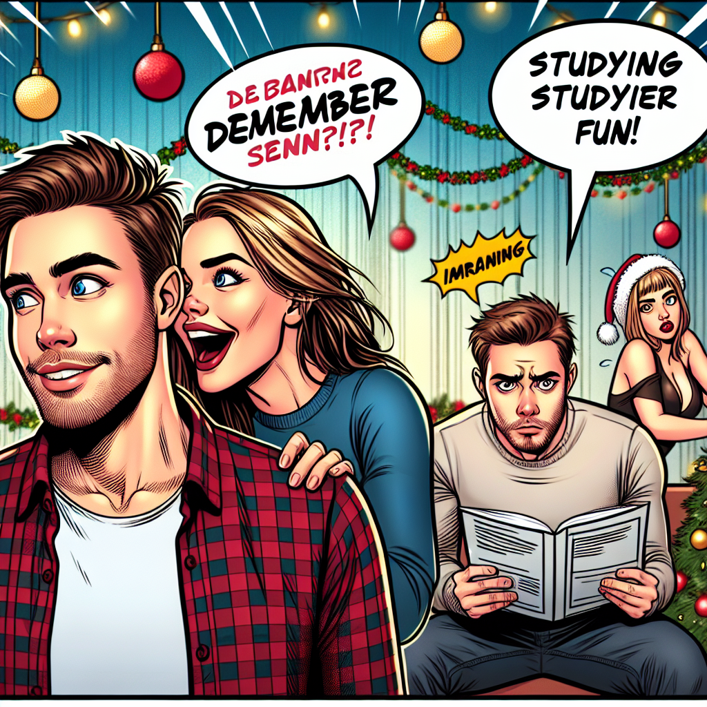 Struggling Student vs. December Fun: A Hilarious Meme Scenario