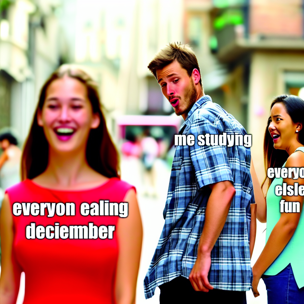 When You're Studying While Everyone Else is Having Fun in December