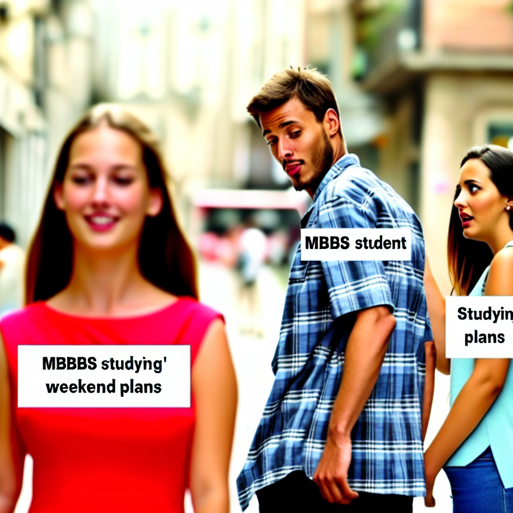 When You're an MBBS Student in the Library: The Struggle is Real