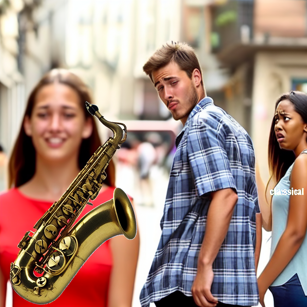When You Try to Play the Sax but Just End Up Honking