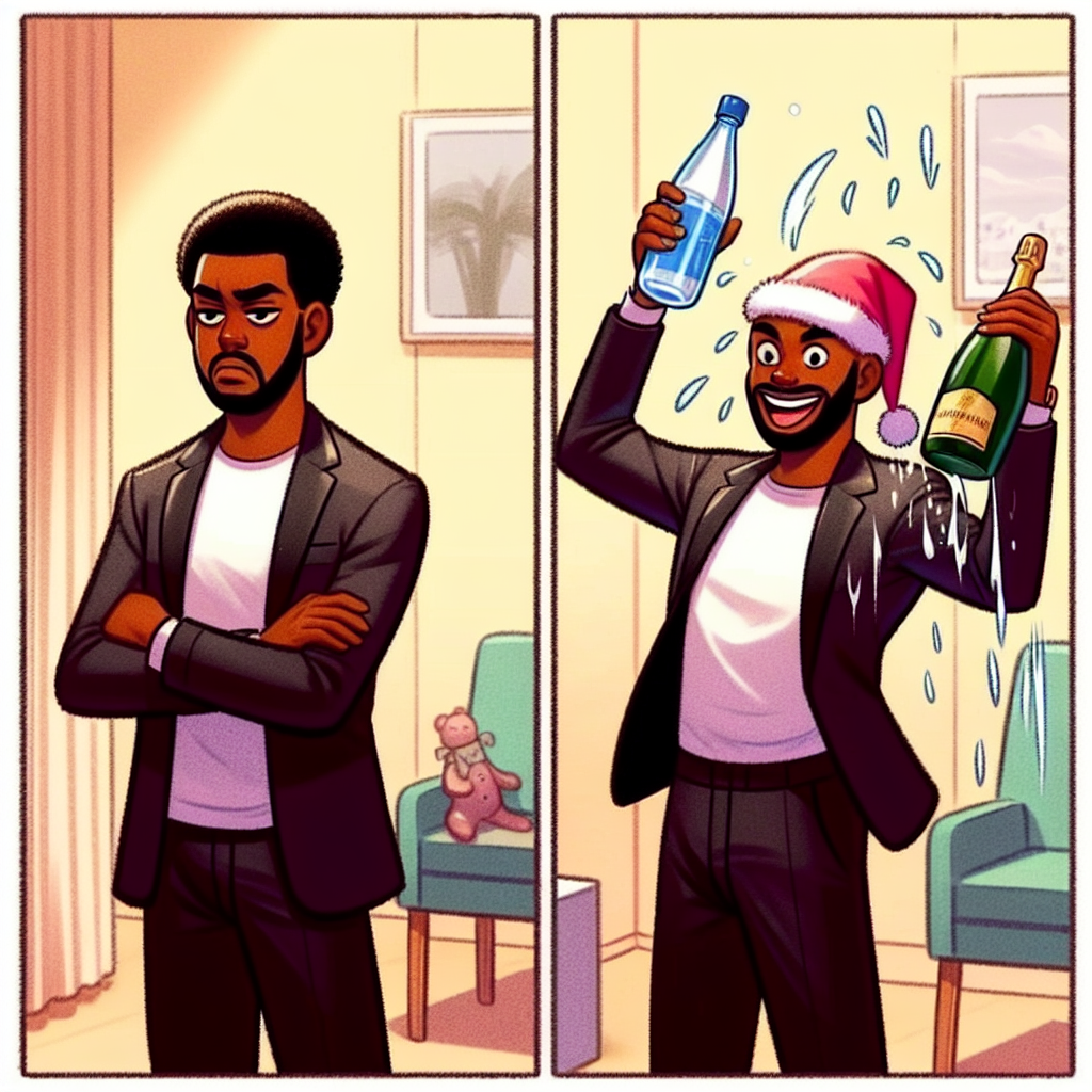 When New Year's Day and Booze Collide: A Funny Meme Idea
