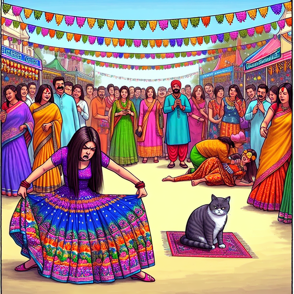 When Your Indian Dress Steals the Show at a Festival!