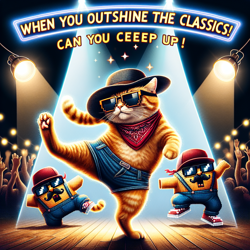 Breakdancing Cat vs. 8-Bit Nintendo Beats: A Hilarious Showdown!