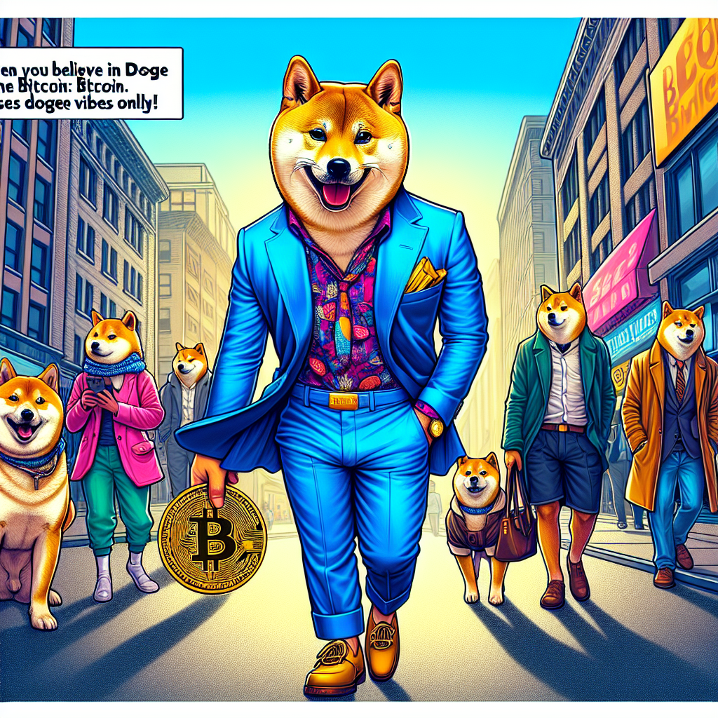 Doge's Blue Bitcoin Adventure: Based Style