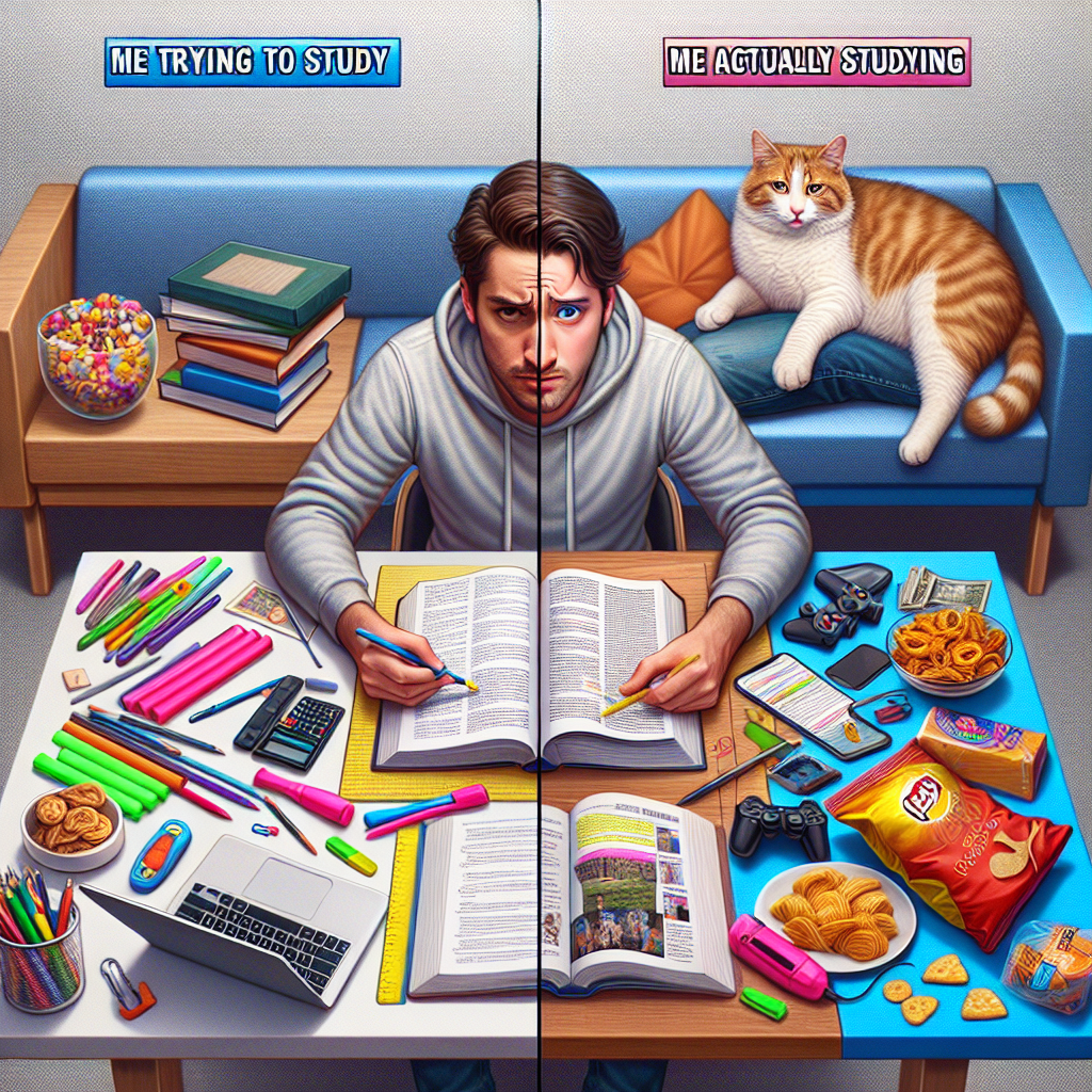 Relatable Study Struggles: When Motivation Takes a Hiatus